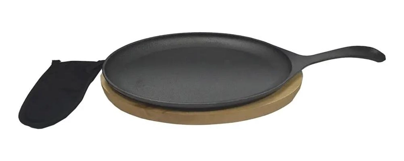 SARTE N OVALADO DE HIERRO CON BASE DE 38 CM PARA COCINA - 3