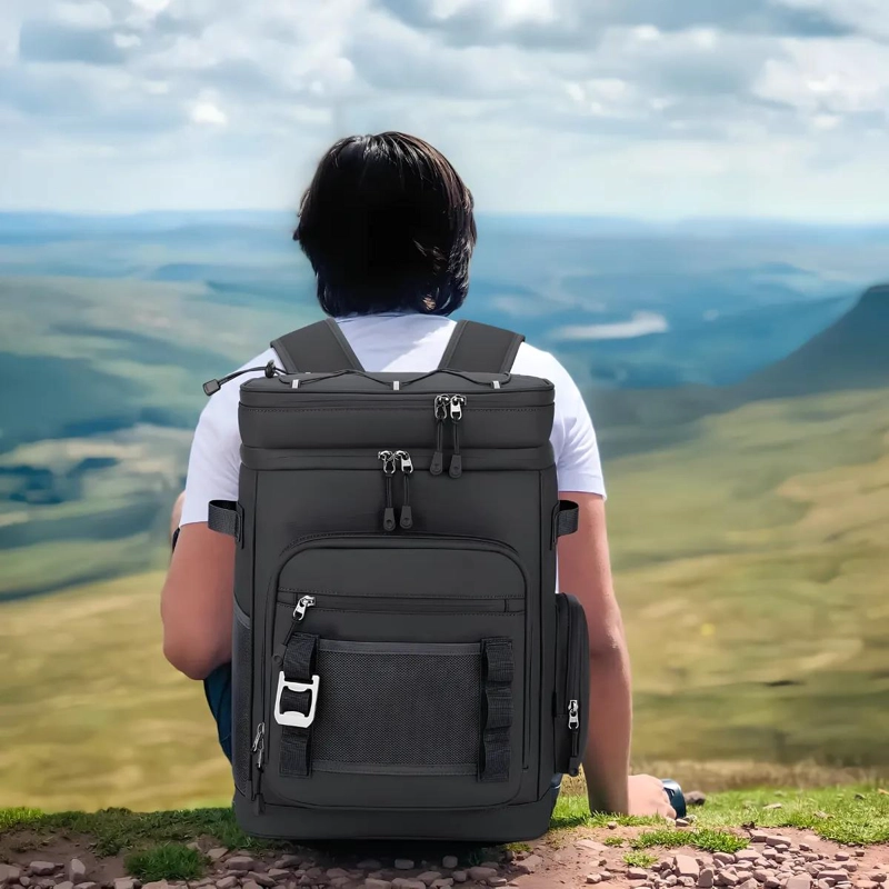 NEVERA MOCHILA REFRIGERANTE PORTATIL DE 30 LITROS PARA CAMPING Y ACTIVIDADES AL  - 3