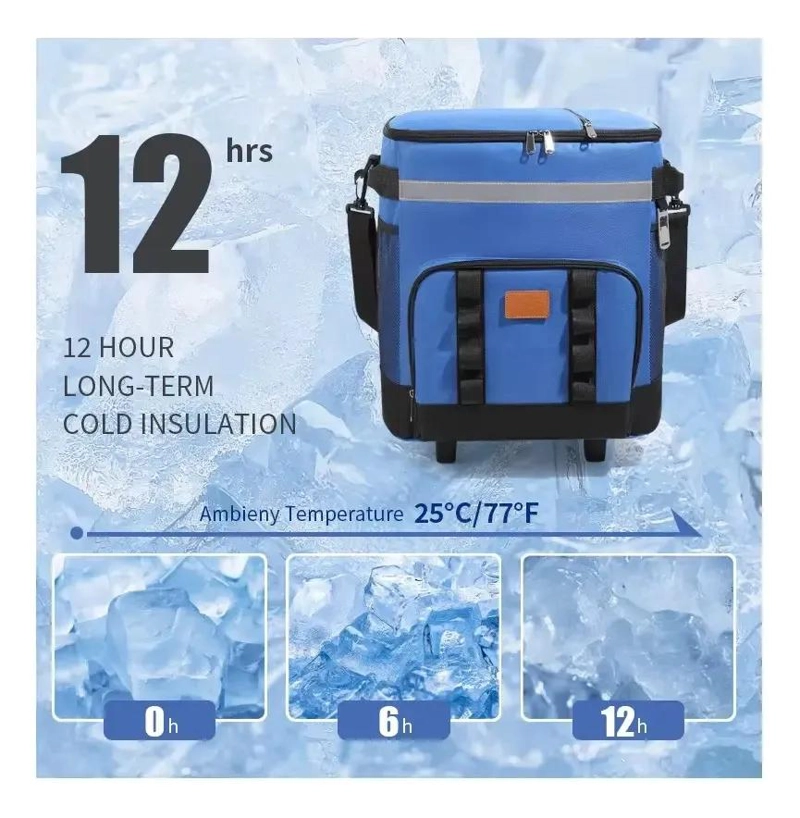 BOLSA TE RMICA CON CARRITO RODANTE PARA PICNIC Y CAMPING - 4