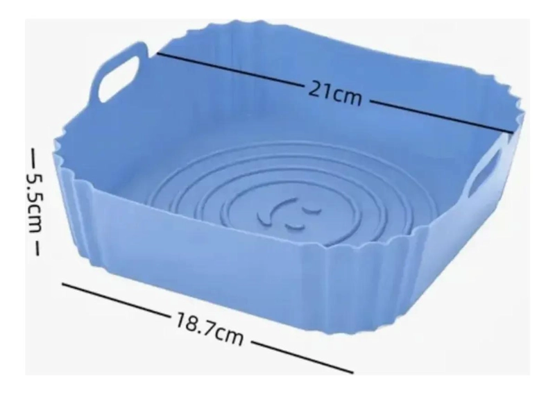 MOLDE DE SILICONA CUADRADO ANTIADHERENTE PARA FREIDORA DE AIRE - 3