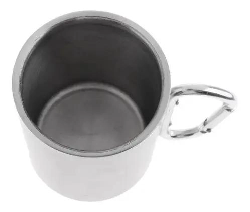 VASO PORTATIL DE ACERO INOXIDABLE CON MOSQUETON PARA CAMPING Y ACTIVIDADES ALAIR - 2