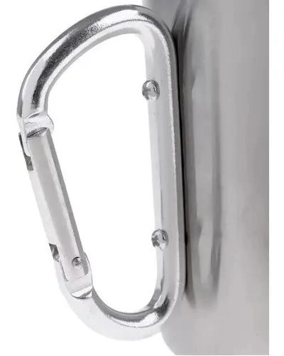 VASO PORTATIL DE ACERO INOXIDABLE CON MOSQUETON PARA CAMPING Y ACTIVIDADES ALAIR - 4