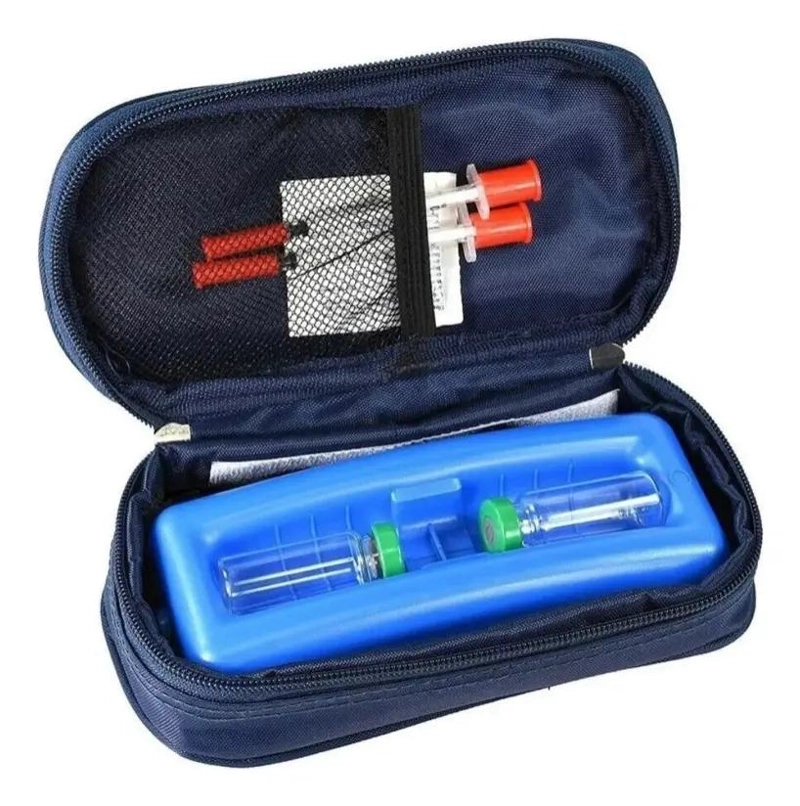 BOLSO ESTUCHE PORTATIL PARA INSULINA Y MEDICAMENTOS CON AISLAMIENTO TE RMICO - 1