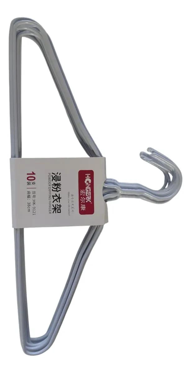 SET DE 40 GANCHOS METALICOS RECUBIERTOS PARA COLGAR ROPA RESISTENTES - 3