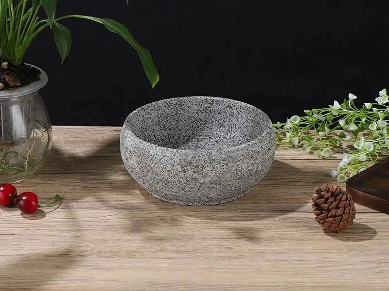 MORTERO DE PIEDRA DE 16 CM PARA MOLER ESPECIAS Y PREPARAR COCTELES - 2