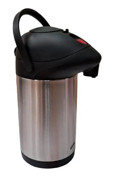 TERMO DE ACERO INOXIDABLE CON CAPACIDAD DE 4 LITROS Y SIFON INTEGRADO - 1