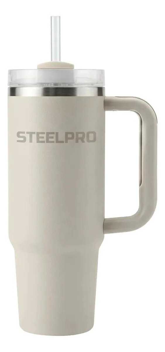 MUG TE RMICO CON BOMBILLA COLOR GRIS PARA BEBIDAS CALIENTES - 1