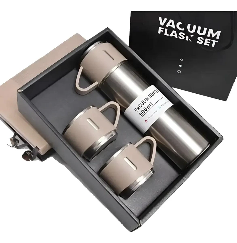 TERMO DE ACERO INOXIDABLE CON AISLAMIENTO AL VACIO DE 500 ML EN COLORES VARIADOS - 1