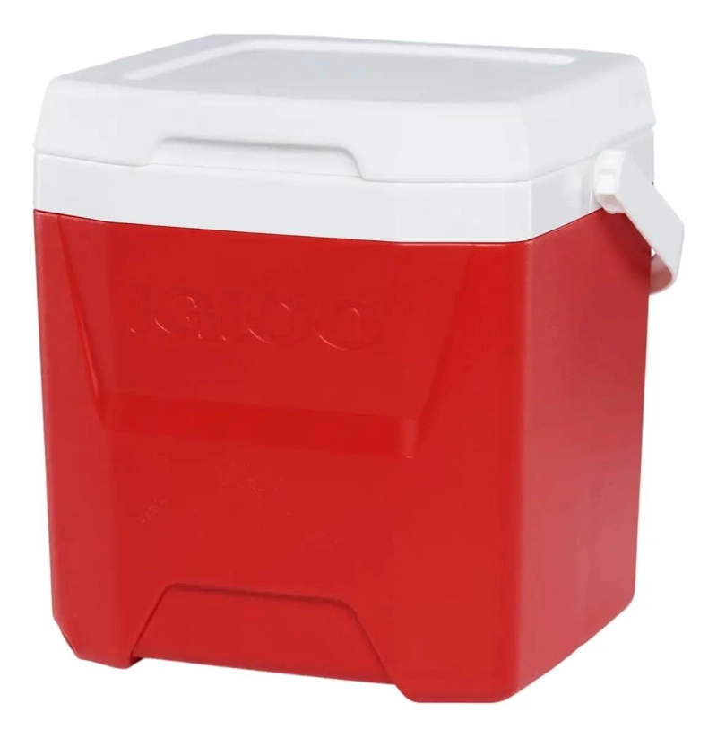 COOLER PORTATIL PARA BEBIDAS Y ALIMENTOS CON CAPACIDAD DE 11.3 LITROS COLOR ROJO - 4