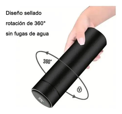 TERMO INTELIGENTE DE ACERO INOXIDABLE CON CAPACIDAD DE 500 ML COLOR AZUL - 3