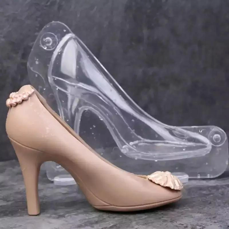 MOLDE DE POLICARBONATO PARA CHOCOLATE CON DISEÑO DE ZAPATO DE TACON ALTO 3D - 4