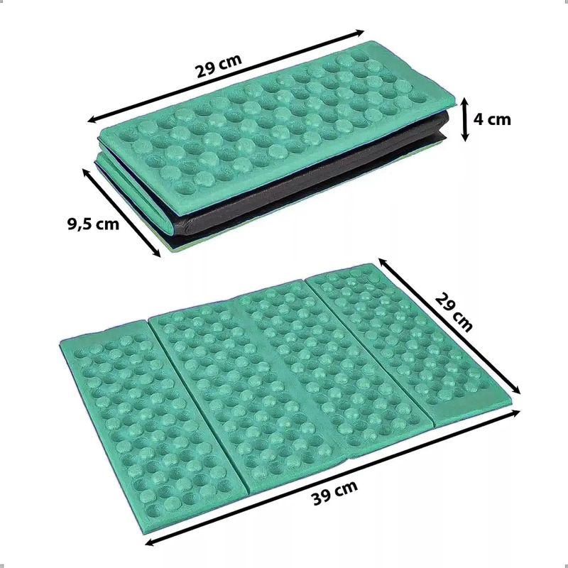 COJIN PLEGABLE DE ESPUMA PARA ASIENTO Y CAMPING CON ALFOMBRILLA - 2