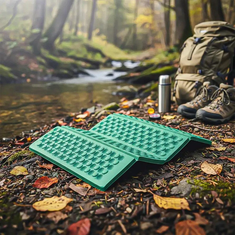 COJIN PLEGABLE DE ESPUMA PARA ASIENTO Y CAMPING CON ALFOMBRILLA - 5
