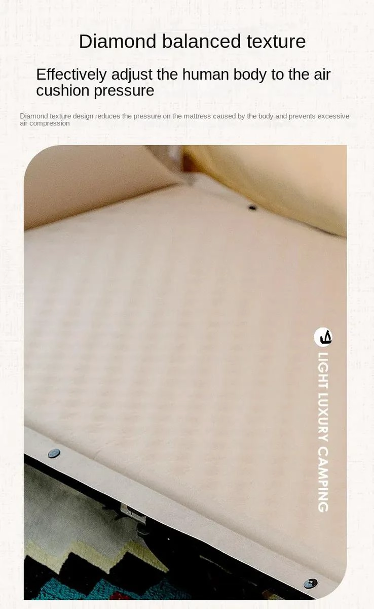 COLCHONETA AUTOINFLABLE PARA CAMPING CON ALMOHADA INTEGRADA 1 PLAZA - 4