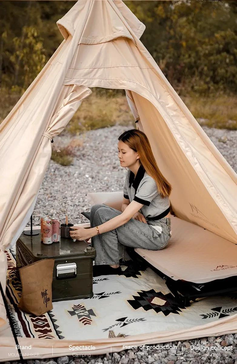 COLCHONETA AUTOINFLABLE PARA CAMPING CON ALMOHADA INTEGRADA 1 PLAZA - 5