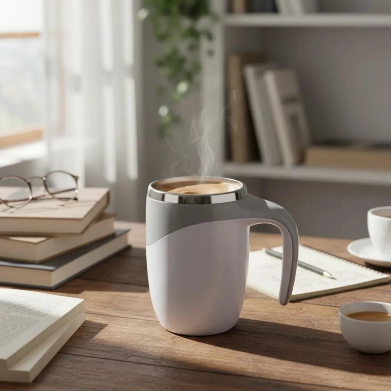 TAZA TE RMICA RECARGABLE CON FUNCION MAGNE TICA PARA MANTENER BEBIDAS CALIENTES - 1