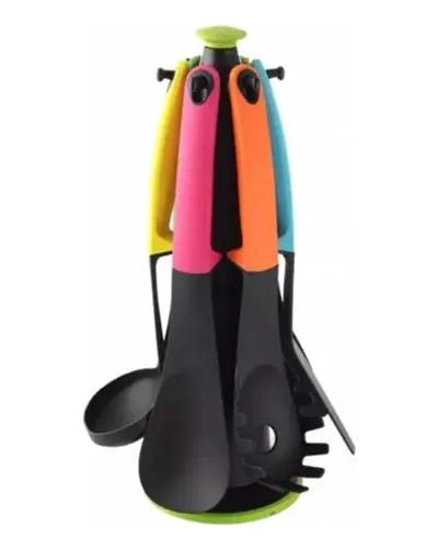SET COMPLETO DE UTENSILIOS DE COCINA MULTICOLOR CON DISEÑO MODERNO - 2
