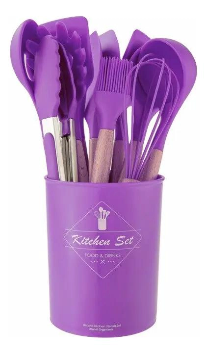 SET DE UTENSILIOS DE COCINA ANTIADHERENTES DE SILICONA 11 PIEZAS - 3