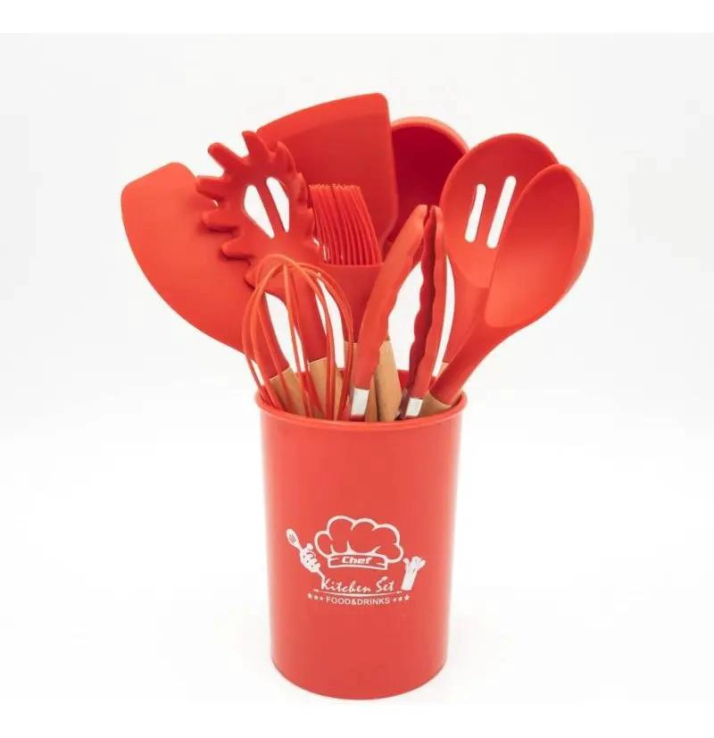 SET DE UTENSILIOS DE COCINA ANTIADHERENTES DE SILICONA 11 PIEZAS - 4