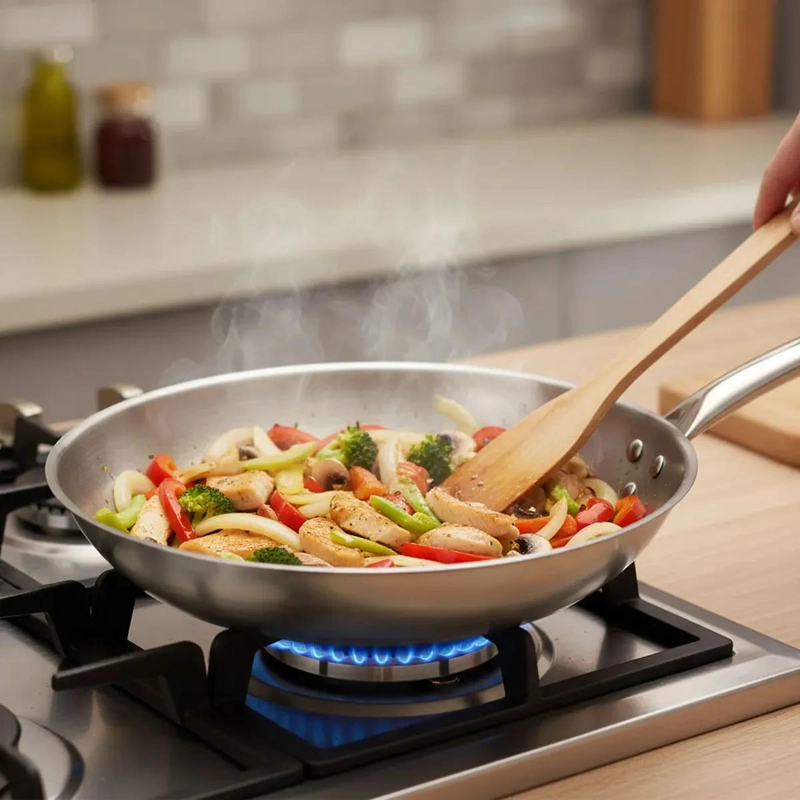 SARTE N DE ACERO INOXIDABLE 22 CM DIAMETRO Y 4 CM PROFUNDIDAD - 3
