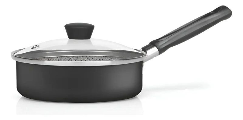 SARTE N ANTIADHERENTE DE 14 CM CON TAPA DE GRANITO PARA COCINAR HUEVOS - 1