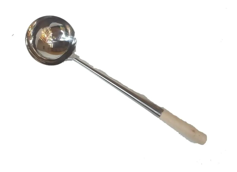 CUCHARON GRANDE DE ACERO INOXIDABLE PARA COCINA Y SERVICIO - 1