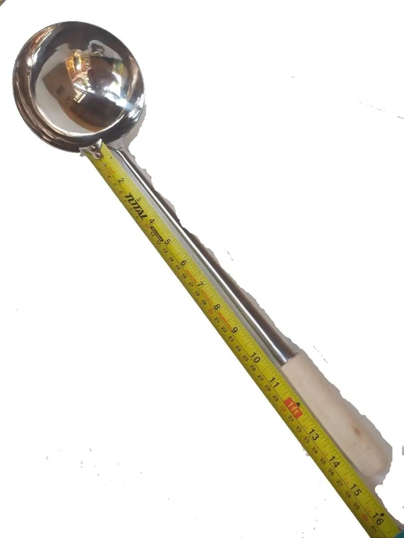CUCHARON GRANDE DE ACERO INOXIDABLE PARA COCINA Y SERVICIO - 2