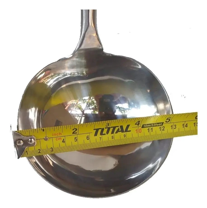 CUCHARON GRANDE DE ACERO INOXIDABLE PARA COCINA Y SERVICIO - 3