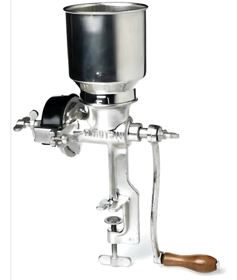 MOLINO MANUAL METALICO PARA GRANOS Y CEREALES CON DISEÑO RESISTENTE - 5