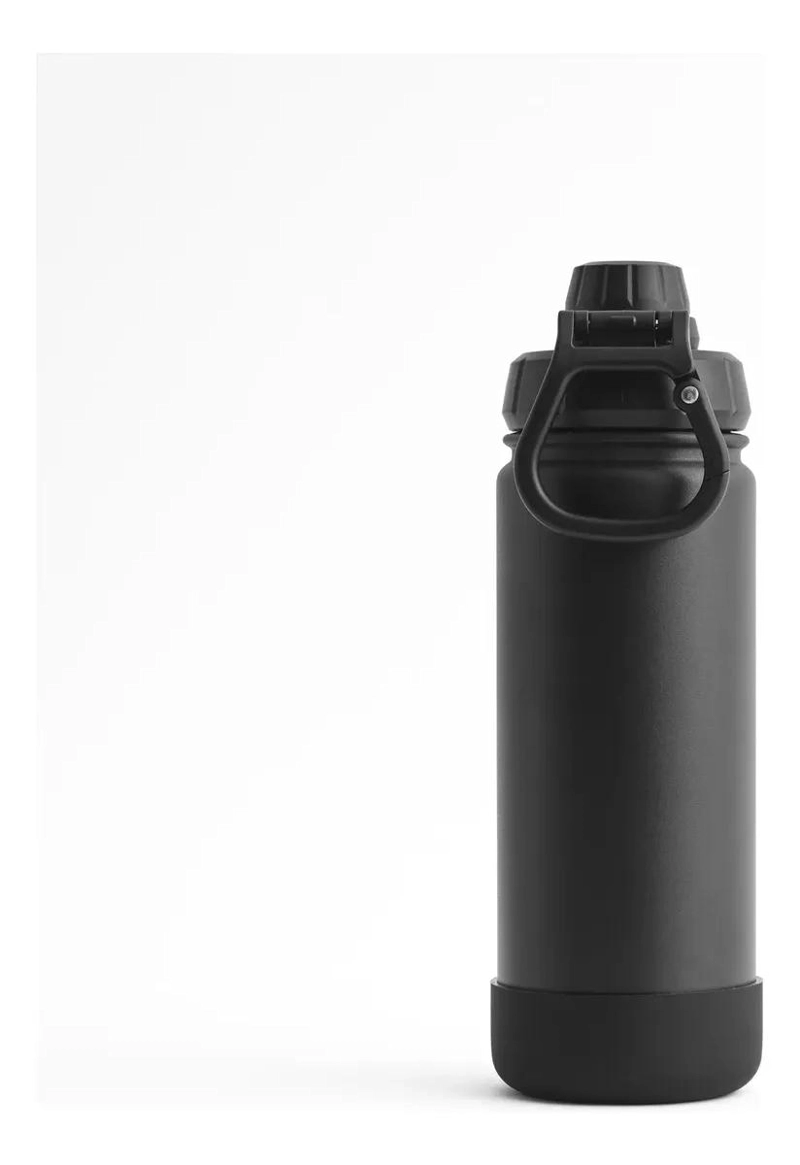 BOTELLA TERMO ACTIVO DE 530 ML COLOR NEGRO PARA BEBIDAS - 1
