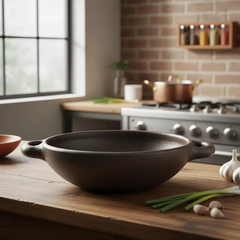 WOK DE CERAMICA DE 27 CM PARA COCINA SALUDABLE - 1