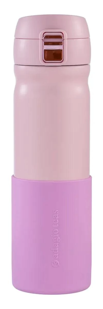 VASO TE RMICO PORTATIL COLOR ROSADO CAPACIDAD 400 ML - 1