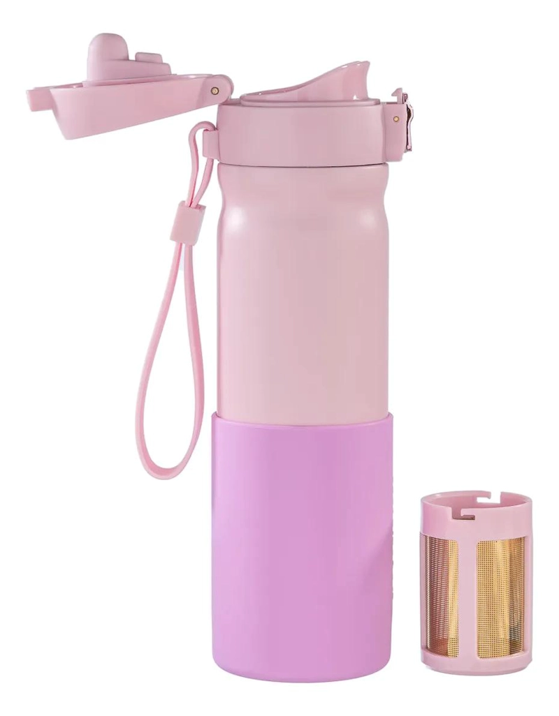 VASO TE RMICO PORTATIL COLOR ROSADO CAPACIDAD 400 ML - 2