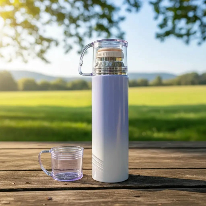 TERMO PARA LIQUIDOS CALIENTES Y FRIOS CON TAPA VASO 500 ML - 4