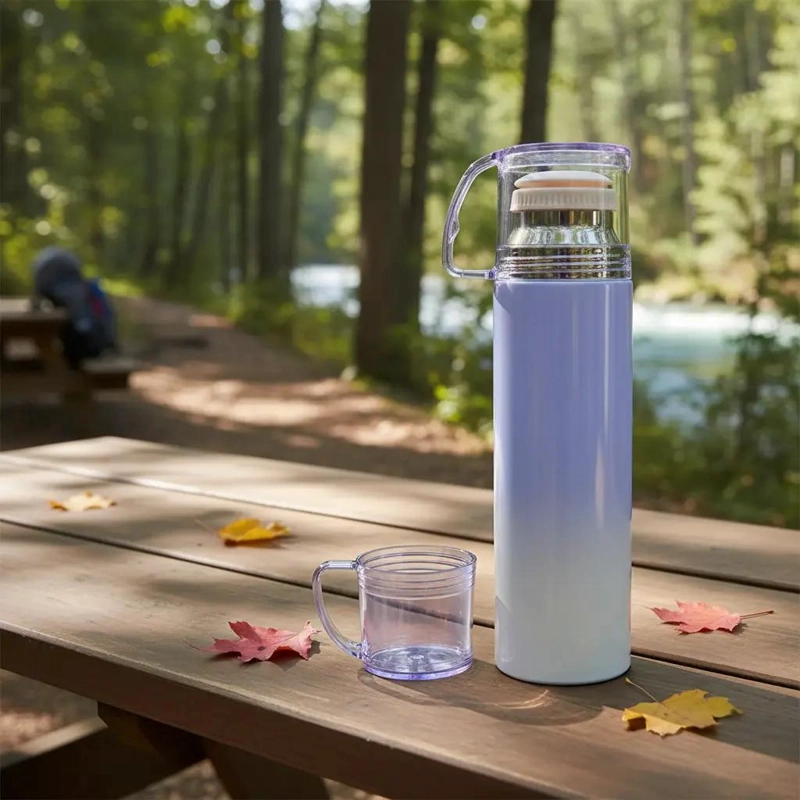 TERMO PARA LIQUIDOS CALIENTES Y FRIOS CON TAPA VASO 500 ML - 5