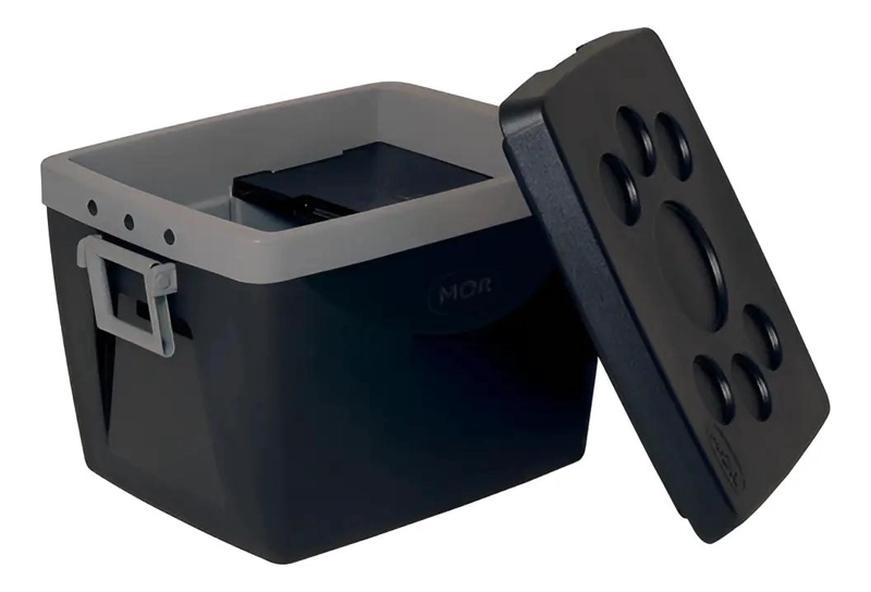 COOLER PORTATIL DE 75 LITROS COLOR NEGRO PARA MANTENER BEBIDAS FRIAS - 4