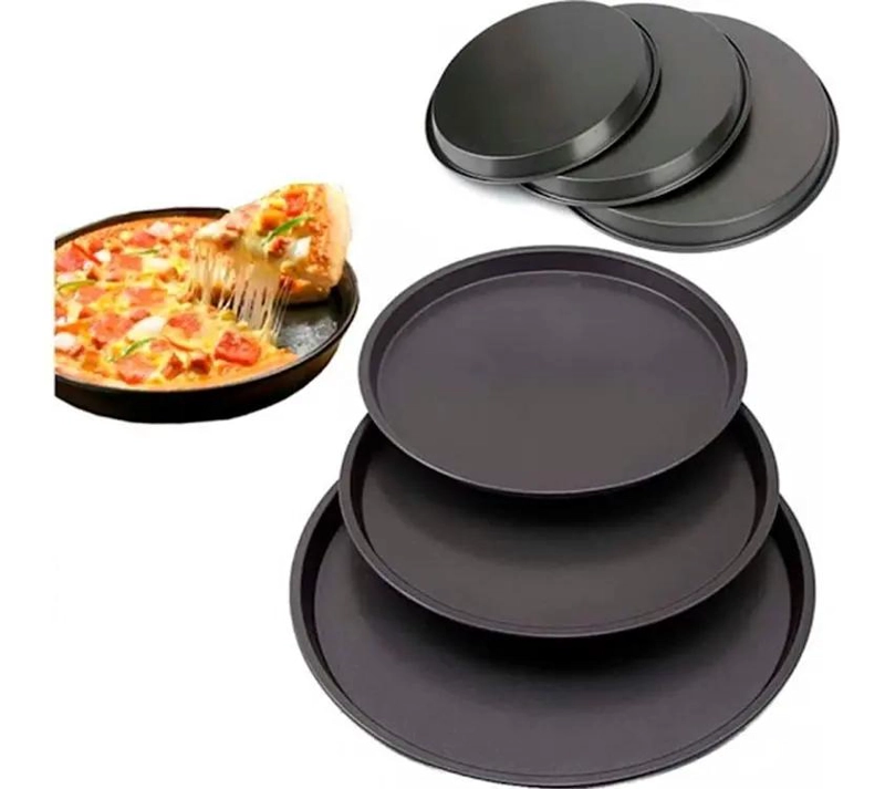 SET DE 3 MOLDES PARA HORNEAR DE ACERO RESISTENTE Y DURADERO - 1
