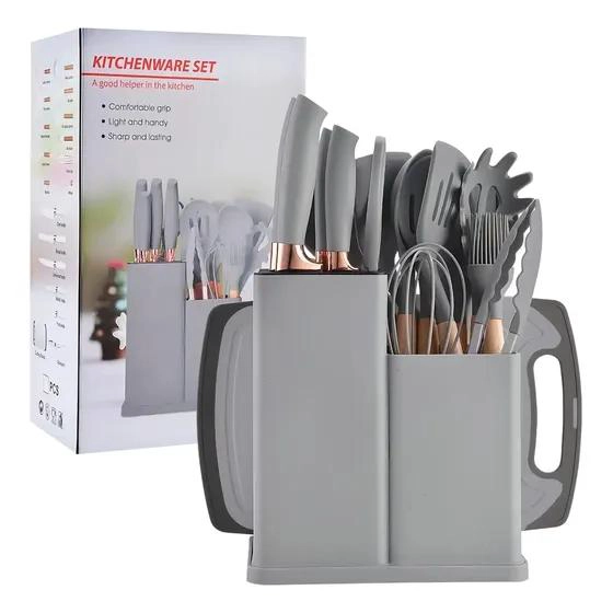 SET COMPLETO DE UTENSILIOS DE COCINA CON 19 PIEZAS ESENCIALES - 1