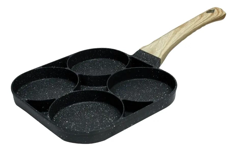 SARTE N MULTIUSOS CON 4 DIVISIONES PARA HUEVOS, HAMBURGUESAS Y HOT CAKES - 1