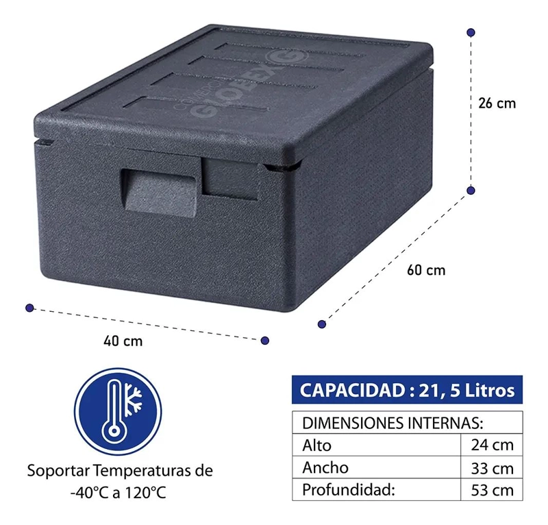 CONTENEDOR ISOTE RMICO EPP DE 21,5 LITROS CON ALTURA DE 26 CM - 2