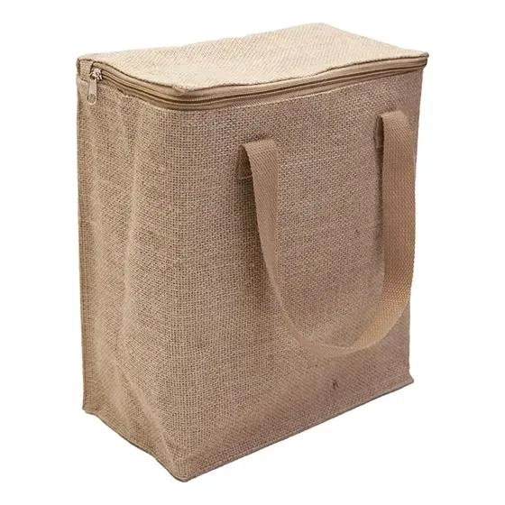 BOLSO TE RMICO DE YUTE CON CAPACIDAD DE 10 LITROS PARA MANTENER ALIMENTOS FRESCOS - 1