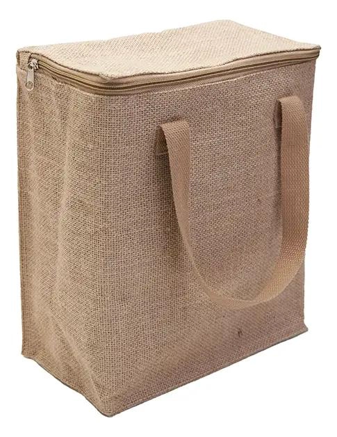 BOLSO TE RMICO DE YUTE CON CAPACIDAD DE 10 LITROS PACK 4 UNIDADES - 1