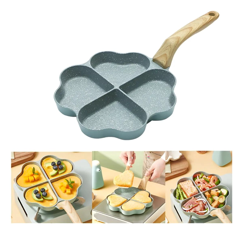 SARTE N ANTIADHERENTE CON DISEÑO EN FORMA DE CORAZON PARA COCINA - 1