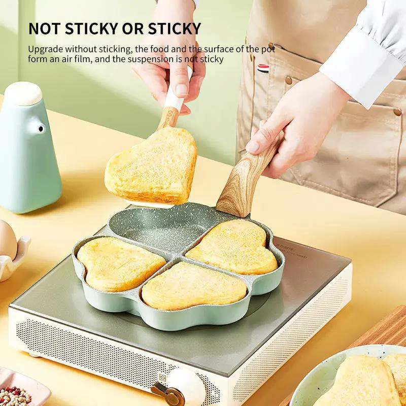 SARTE N ANTIADHERENTE CON DISEÑO EN FORMA DE CORAZON PARA COCINA - 3