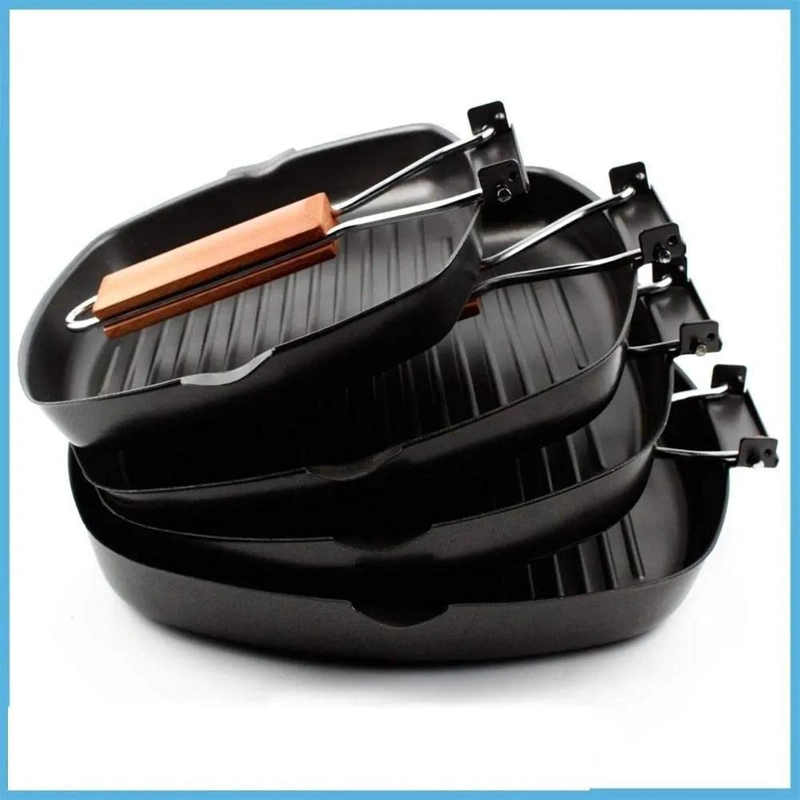 SARTE N PARRILLA ANTIADHERENTE PORTATIL PARA BARBACOA Y COCINA - 2
