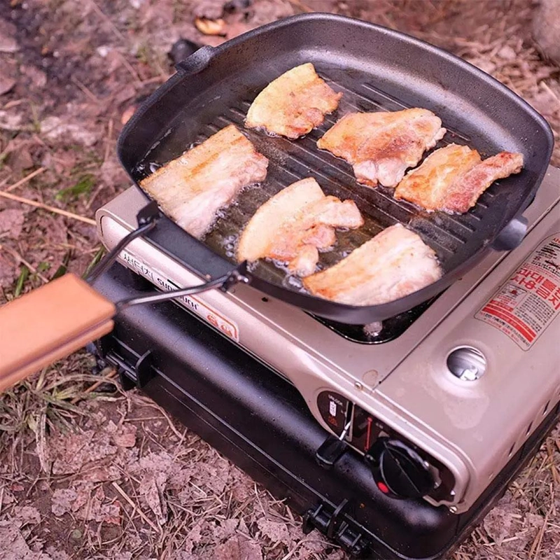 SARTE N PARRILLA ANTIADHERENTE PORTATIL PARA BARBACOA Y COCINA - 4