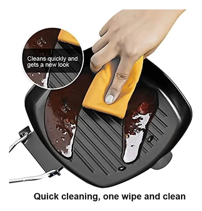 SARTE N PARRILLA ANTIADHERENTE PORTATIL PARA BARBACOA Y COCINA - 5