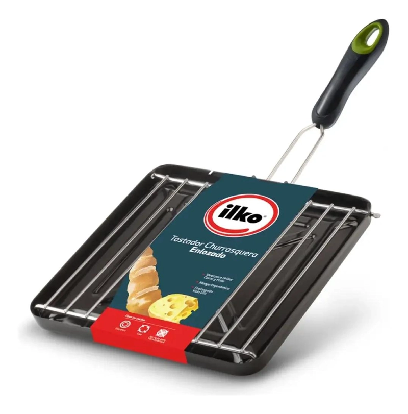 TOSTADOR ENLOZADO PARA CHURRASQUERO CON DISEÑO RESISTENTE Y PRACTICO - 1