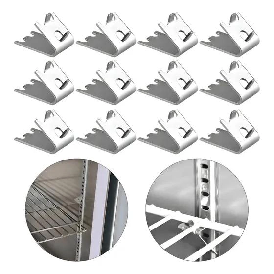 SET DE 12 GANCHOS DE ACERO INOXIDABLE PARA FRIGORIFICO RESISTENTES Y DURADEROS - 1