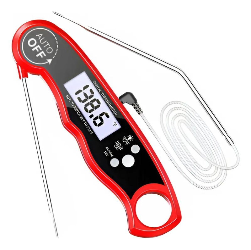 TERMOMETRO DIGITAL DE COCINA CON DOBLE SONDA Y ALARMA SONORA - 2